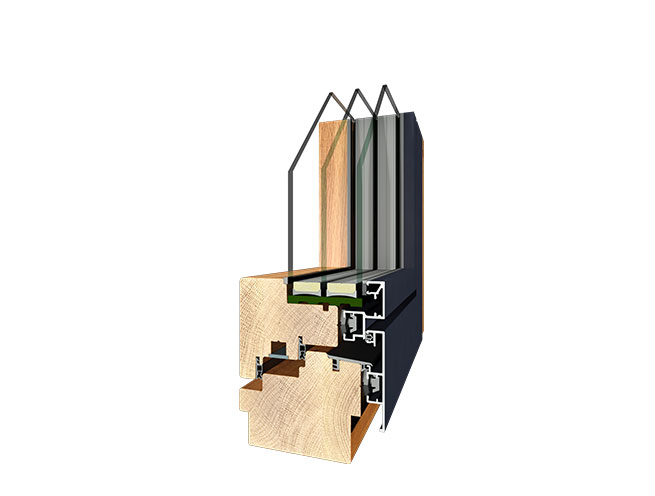 Holz Alu Doubleflat